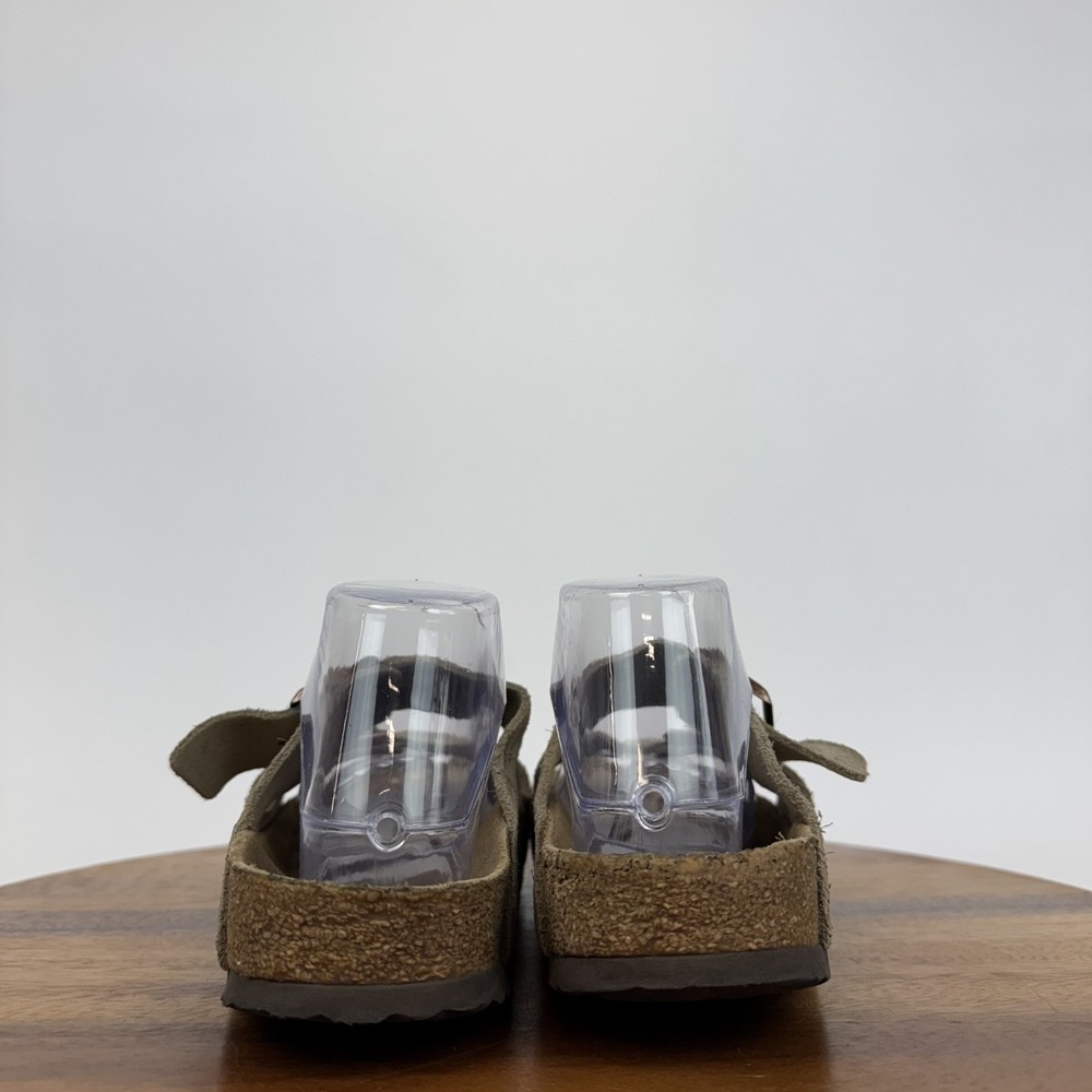 Womens Birkenstock‎ Arizona Soft Footbed Beige Suede Slide Sandals Size EU 43 - Picture 5 of 8